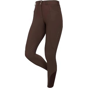 LeMieux Brilliance Knee Grip Breeches | Womens Equestrian Horseback Riding Breeches - Silicone Knee Grip - Front Pockets - Be