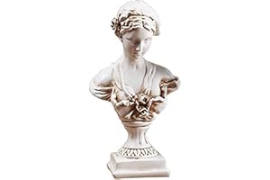 A.F.N.A.L Goddess Bust Statue Classical Tabletop Decoration Gift, Greek & Roman Mythology Indoor Decor for Home & Office, Rep