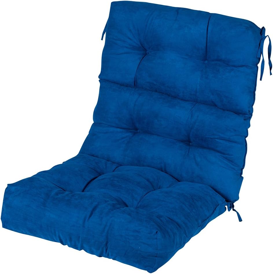 BuyHive Rounded Chair Cushion Lounge Couch Sofa Seat Back Cushions Home Garden Patio Rattan Padding Mat