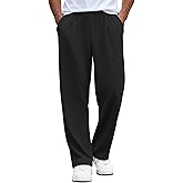 COOFANDY Mens Casual Sweatpants Open Bottom Lounge Pants Lightweight Baggy Workout Yoga Track Pants