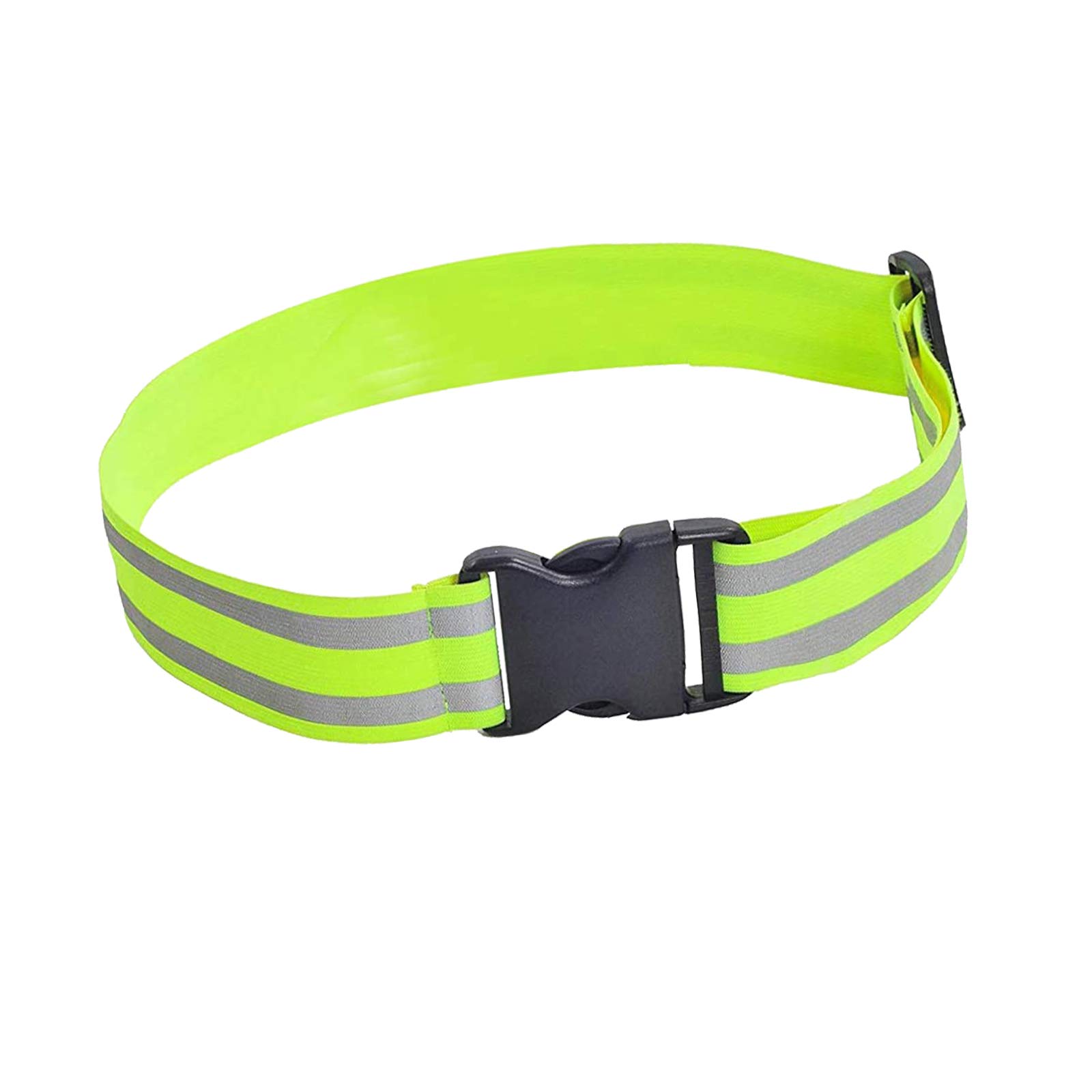 Zngou 1PCS High Visibility Reflective Belt, Hi Viz Sash Belt Neon Reflective Band Adjustable Hi Vis Belt for Children Adult Jogging Walking Biking Cycling Night Safety