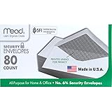Mead #10 Security Envelopes - 4 1/8 X 9 1/2 Inches, 40 Count Box
