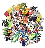 15 Pcs Random Set for Boys Shoe Charms for Croc Shoes & Wristband Bracelet