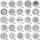 BRCbeads Top Quality Choose 3 Pcs Stainless Steel Floating Charm Plate for 30mm Memory Locket and DIY with Floating Charms