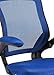 Modway Veer Drafting Chair - Reception Desk Chair - Flip-Up Arm Drafting Chair in Blue