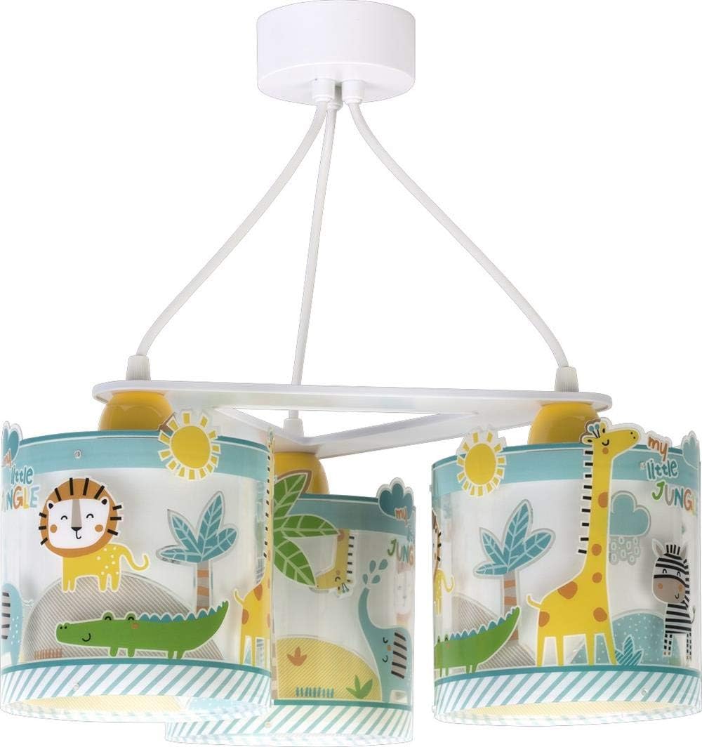 Dalber My Little Jungle Jungle Animal Ceiling Lamp 3 Lights, E27, Multicoloured - Image 3