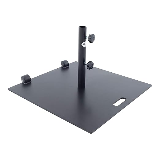 SORARA Steel Base/Stand for Garden Umbrella Parasol Rollers/Wheels
