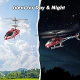 VATOS RC Helicopter 2.4G with LED One Key Take Off Indoor Flying USB Charging view 3