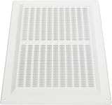 Repa Market 10x7 Inch White Plastic Vent Cover Rectangular Soffit Louver w/ view 8