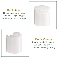 Uxcell 30pcs PP Plastic Disc Top Caps, 18/410