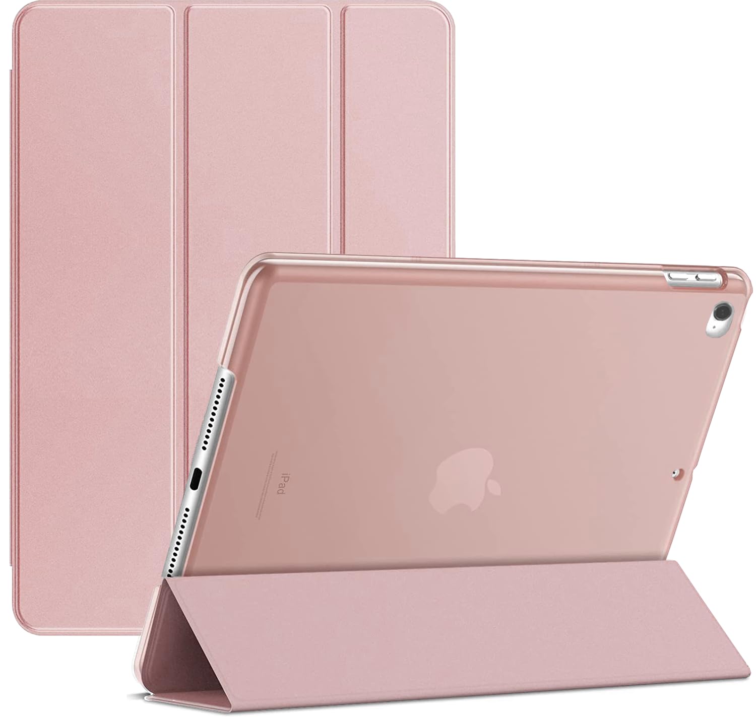 For Apple iPad Mini 4th/5th Gen A1538 A1550 A2126 A2124 Smart case Magnetic Stand cover with Wake/Sleep (Rose Gold)