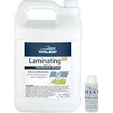 TotalBoat Polyester Laminating Resin for Fiberglass - Gallon | Marine-Grade Ortho Polyester Resin &amp; MEKP Hardener; Easy to Wet Out Fiberglass Cloth for Laminating &amp; Gelcoat Repairs; No Wax