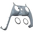 eXtremeRate New Hope Gray Decorative Trim Shell Compatible with p s 5 Controller, DIY Replacement Clip Shell, Custom Plates Cover Compatible with p s 5 Controller with Accent Rings