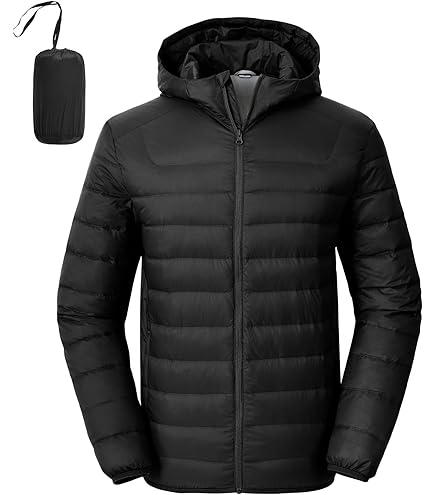 Stitching Color Men's Down Jacket Hoody Winter Puffer Jacket