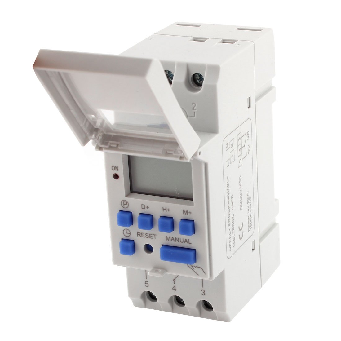 Sourcingmap THC15A DC 24V Digital LCD Weekly Programmable Timer Time Relay Switch