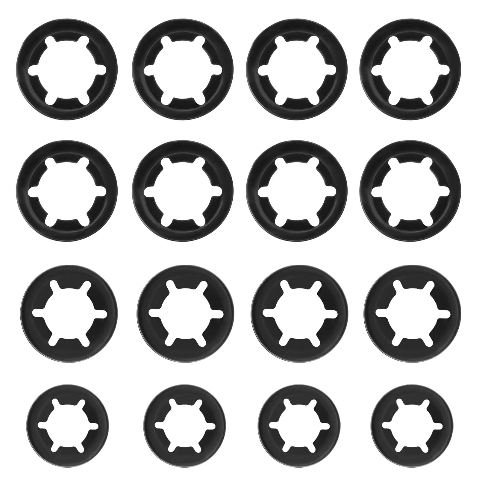 Be In Your Mind 30PCS Internal Tooth Washers Compatible with Mac Allister Lawn Mower Quick Speed Locking Washers Push On Speed Clips Fasteners 7.5mm 9.5mm 10.5mm