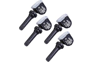 KERBIY 4PCS TPMS Sensor for Chevrolet Tire Pressure Sensor 315MHz for Chevy Silverado for GMC Sierra Yukon for Cadillac Tire Pressure Monitoring Sensor Snap-in 13540600,15254101,15922396,43130-85Z00