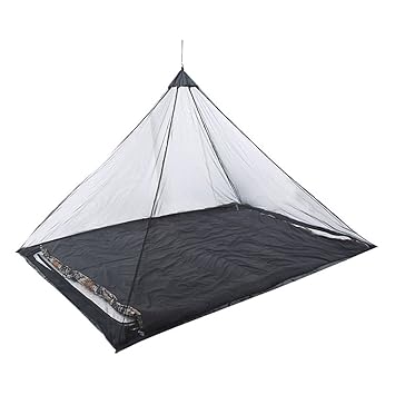 Umiwe Outdoor Mosquito Net,Portable Triangle Camping Mosquito Net for Single Bed with Carry Bag-Lightweight and No Bottom