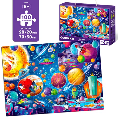 QUOKKA 100 Pieces Jigsaw Puzzles for Kids Ages 48 Big Floor Puzzles