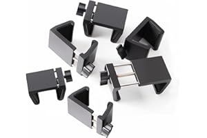 Blasoul (Upgrade Aluminum Alloy Outdoor Furniture Clips,Adjustable Patio Sofa Clips,Suit for All Tube Width 1-2.16 inches Wicker Furniture,Not Easy to Break,No More Buying The Wrong Size（6pcs）