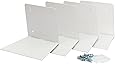 STORAGE MANIAC 4-Pack Large Rustless Invisible Floating Bookshelf, Heavy-duty Book Organizer, White