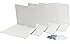 STORAGE MANIAC 4-Pack Large Rustless Invisible Floating Bookshelf, Heavy-duty Book Organizer, White