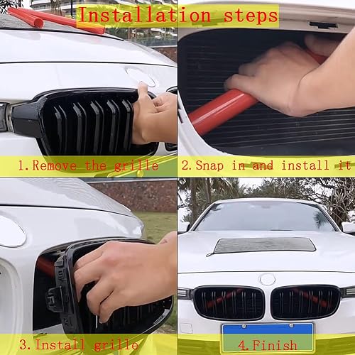 QKSD Grille Insert Trims For BMW 3/4 Series, Z4 - F30, G21, G29 Models | 2pcs Grill Accessories - View #8