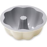 Caraway Non-Stick Fluted Cake Pan | 9.5" Baking Pan, Ergonomic and Easy to Handle, Oven Safe up to 550&ordm;F, Non-Toxic Ceramic Coating, PTFE and PFOA Free, Cream