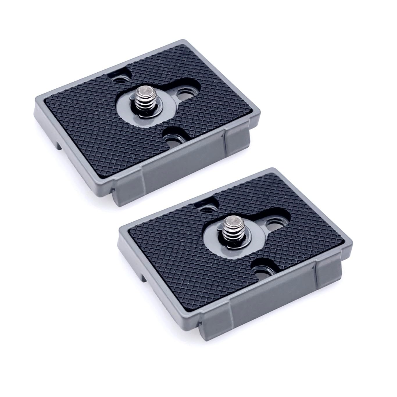 JZK 2 x Camera Quick Release Plate Head 1/4 Inch Screw Mount Adapter Compatible with Manfrotto 200PL-14 Tripod