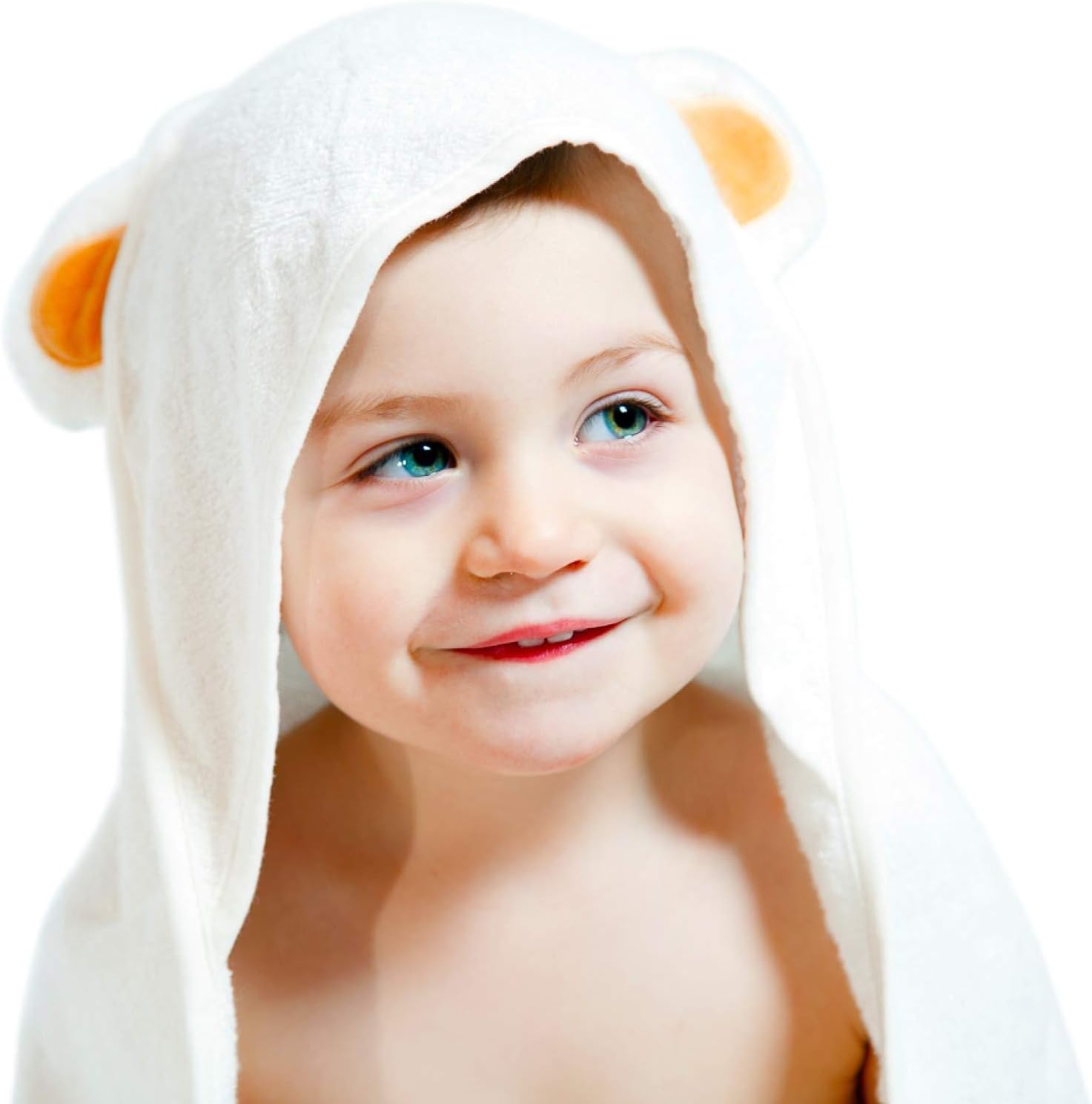 Bamboo Hooded Towel - Made from Organic Bamboo - Extra Soft & Quickly Dries Babies Sensitive Skin - Best for Girl, Boy or Newborn - Premium Bath Towels with a Cute Animal Hood