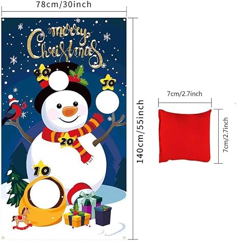 Giochi Di Natale.Weixinbuy Giochi Di Lancio Di Natale Con 3 Sacchi Di Fagioli Giochi Di Feste Di Natale Di Onewell Per Bambini Giochi Di Natale Per Famiglie Perfetti Per Le Vacanze Amazon It Sport E