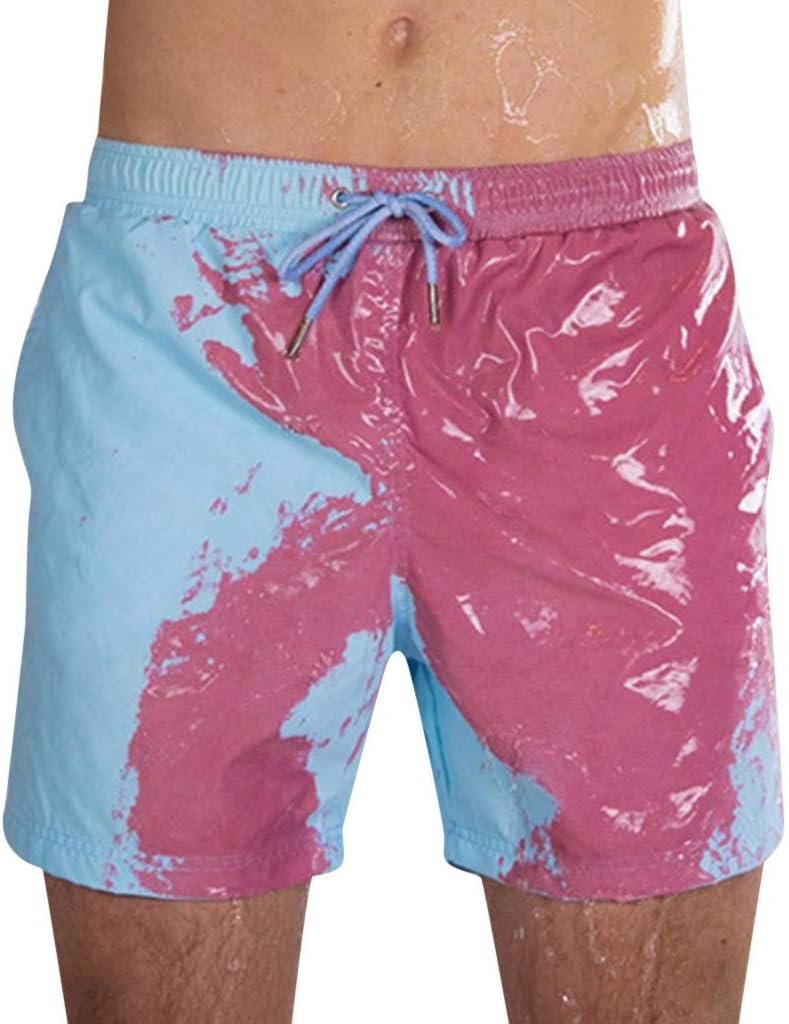 Men's Swim Trunks, Swimwear Suits Shorts Color Beach Pants Shorts