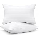 LOVELYREST King Size Pillows Set of 2, King Pillows 2 Pack with Adjustable Down Alternative Polyester Fiber Fill, Hotel-Quality Comfort for Side, Back &amp; Stomach Sleepers