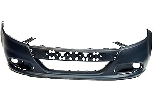 FitParts Compatible with Front Bumper Cover Fascia 2013-2016 Dodge Dart Aero GT Limited SE SXT Sedan. New Primed Without Sensor Holes, With Fog Light Holes. CH1000A29 68071974AB