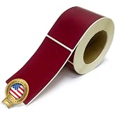 NextDayLabels 500 Rectangle Stickers, Color Coding Labels Roll, (3" x 5") | Warehouse moving Labels for Boxes, Color Inventory Stickers for Packing, Organizing, Storage (Burgundy) Made in USA