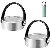 Prurex Replacement Lid for Simple Modern Wide Mouth 18oz 22oz 30oz, Water Bottle Lid with Ergonomic Handle, Stainless Steel & Leak - Proof