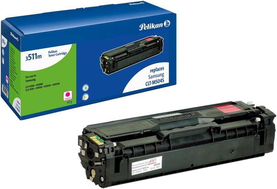 Pelikan 3511 M Toner 3511 M Replaced Samsung M504/CLT-M504S 1.800 Pages Magenta, Standard