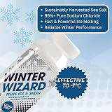 Winter Wizard De-Icer 2KG Shaker Tub - Pack of 6 - Ice Snow Melt Fast Clean view 2