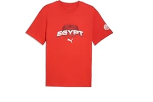 Puma Men's Egypt FA T-Shirt, Puma Red-Puma White