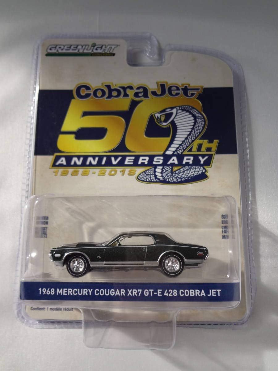 Amazon Co Jp グリーンライト Greenlight 1 64 1968 Mercury Cougar Xr7 Gt E 428 Cobra Jet マーキュリー クーガ 50th Anniversary ホビー 通販