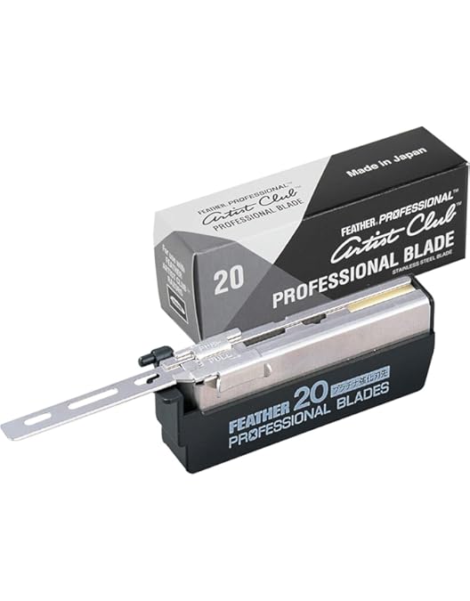 Amazon.com: Feather Artist Club Wood DX Folding Handle Razor