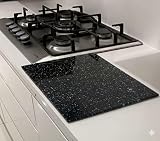 Acense Tempered Glass Worktop Saver 40x30 cm Black Granite Effect Non Slip view 5