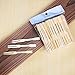 UPlama 600Pcs Bamboo Forks,Wooden Appetizer Forks for Appetizer, Cocktail, Fruit, Pastry, Dessert, 3.4inch