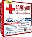 Band-Aid Brand Medium Gauze Pads, 3 Inches by 3 Inches, 10 Count (Pack of 6)