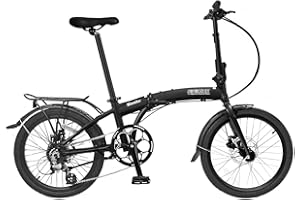 Wonder-8-SP - SOLOROCK 20" 8 Speed Aluminum Folding Bike - Tektro Hydraulic Disc Brakes, Complete with Fenders & Alloy Rear R