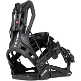 Nidecker Flow Nexus Men's Quick-Entry Snowboard Bindings | Step-In, Flex 2/10, Nylon Highback, Nylon Baseplate, Auto Lock Buckles, Fusion Strap, Beginner/Intermediate