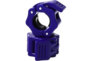 Barbell Clamps, Chetexus 1 Inch Olympic Bar Collars Quick Release Barbell Lock Clamp Locking Standard Bar Weight Plates Colla