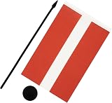 AZ FLAG Latvia Table Flag 5x8in Latvian Office Decoration 21x14 cm view 3