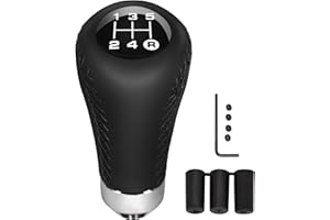 QIANG KUN Universal Shift Knob 5 Speed Manual Gearbox Shift Knobs Fit for Most Car Transport Vehicles（Black Line）
