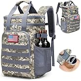 Meridova Tactical Backpack Cooler,Large Cooler Backpack Lunch Box for Men Adults Work with Handle,Insulated Soft Thermal Bag